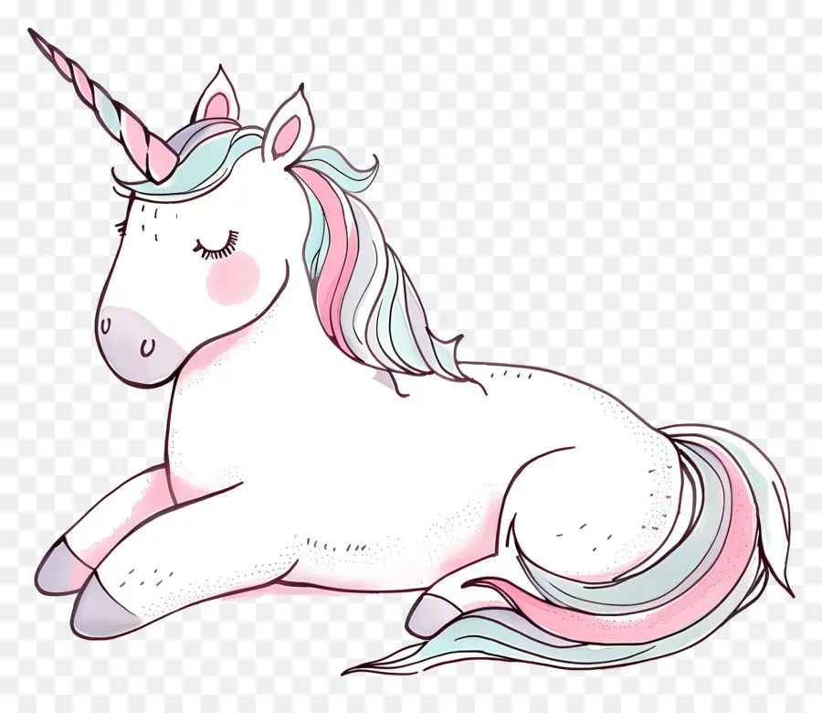 Licorne，Dessin Animé De La Licorne PNG