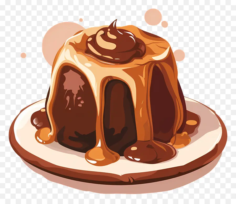 Gâteau De Lave，Pudding PNG