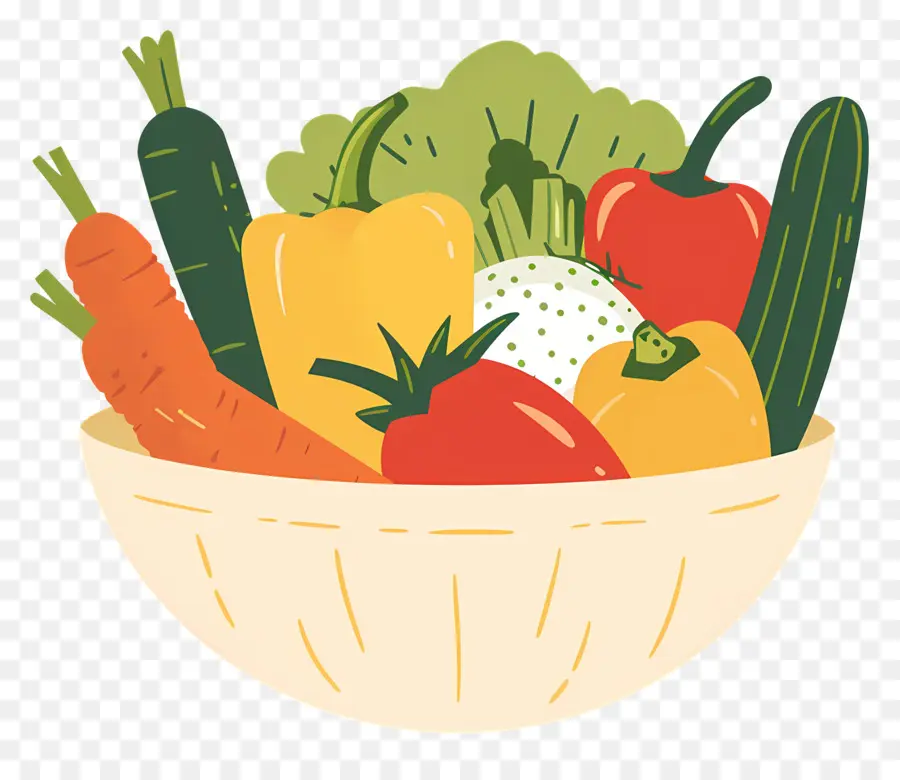 Bol De Légumes，Salade PNG