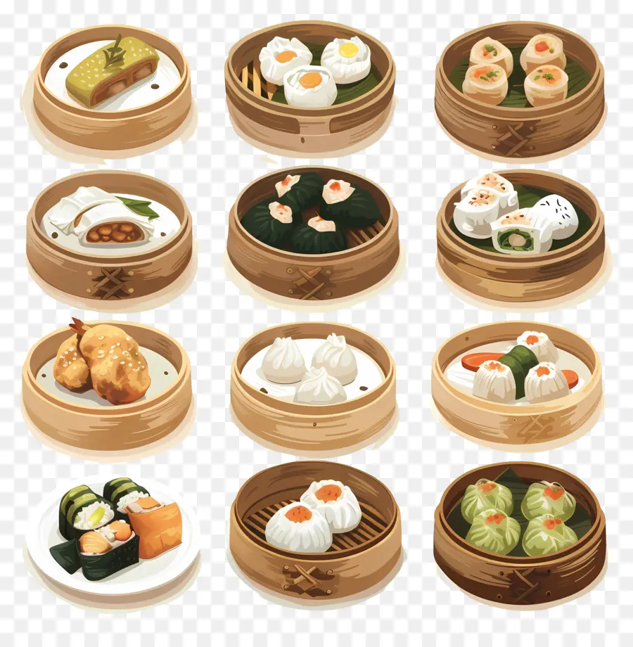 Dim Sum，Boulettes PNG