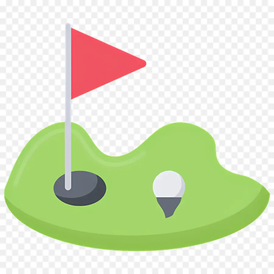 Terrain De Golf，Drapeau De Golf PNG