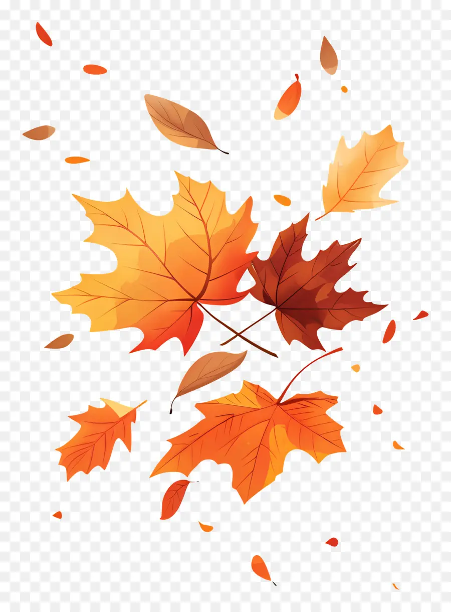 Feuilles D'automne，Feuilles Qui Tombent PNG