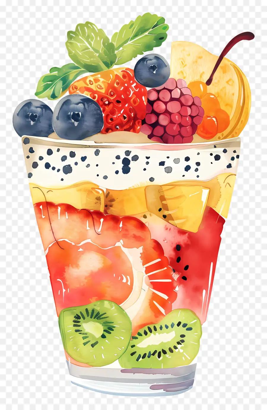 Parfait Aux Fruits，Parfaits Aux Fruits PNG