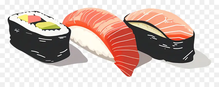Sushi，Les Rouleaux De Sushi PNG