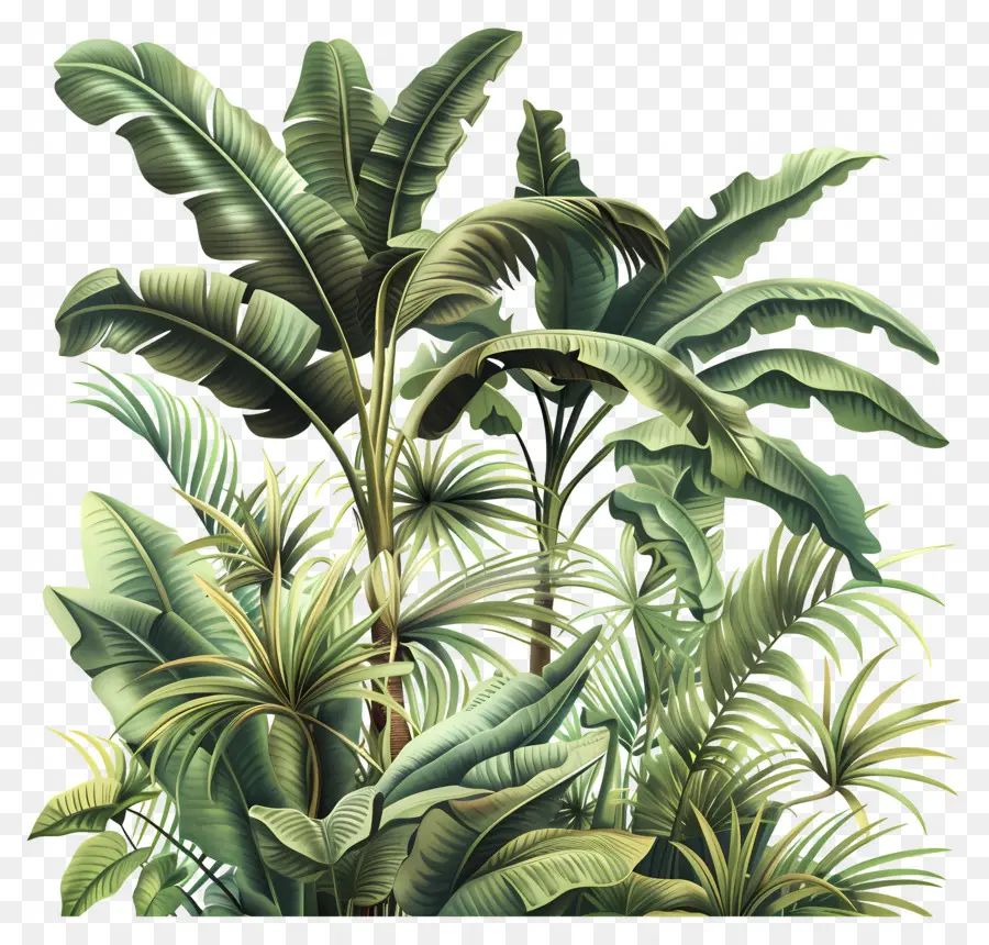 Jungle De Plantes，La Jungle Tropicale PNG