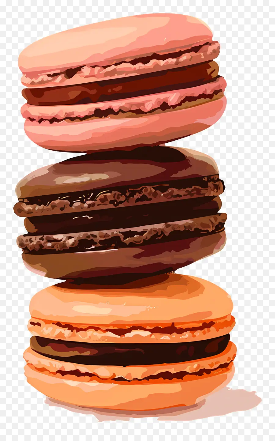 Macarons，Macarons Au Chocolat PNG