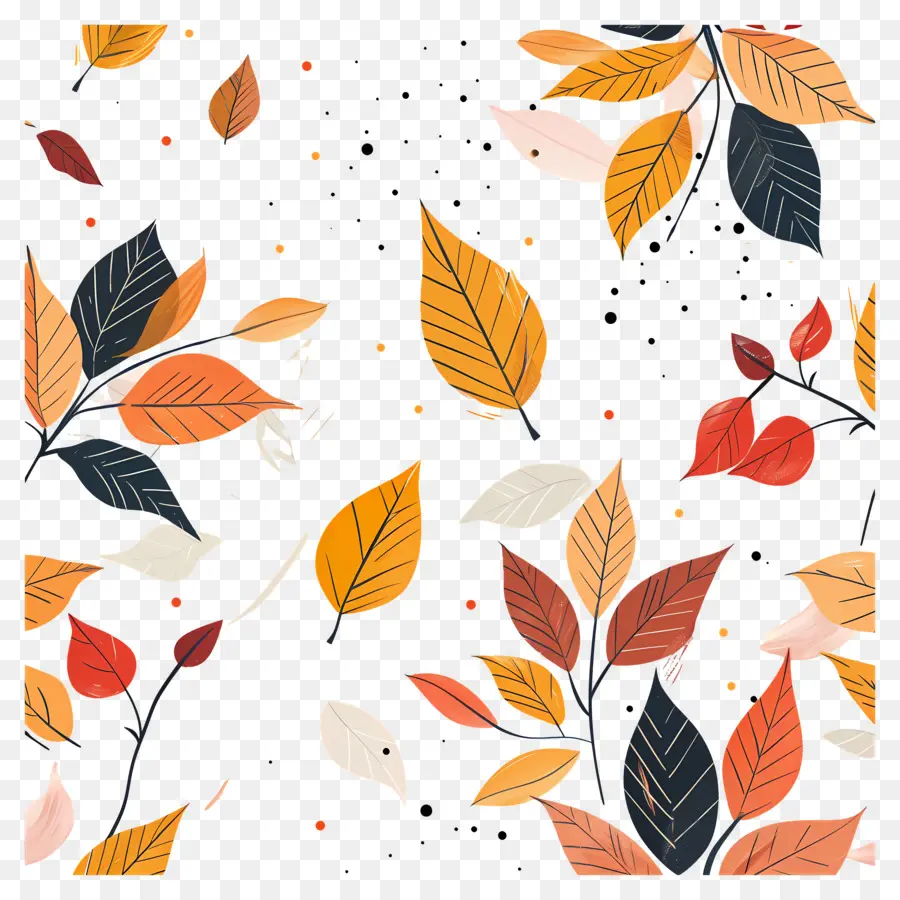 Feuilles D'automne，Automne PNG