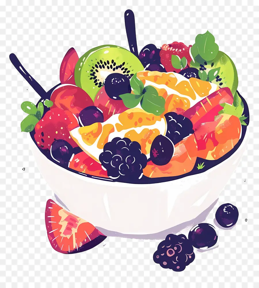 Salade De Fruits，Bol De Fruits PNG