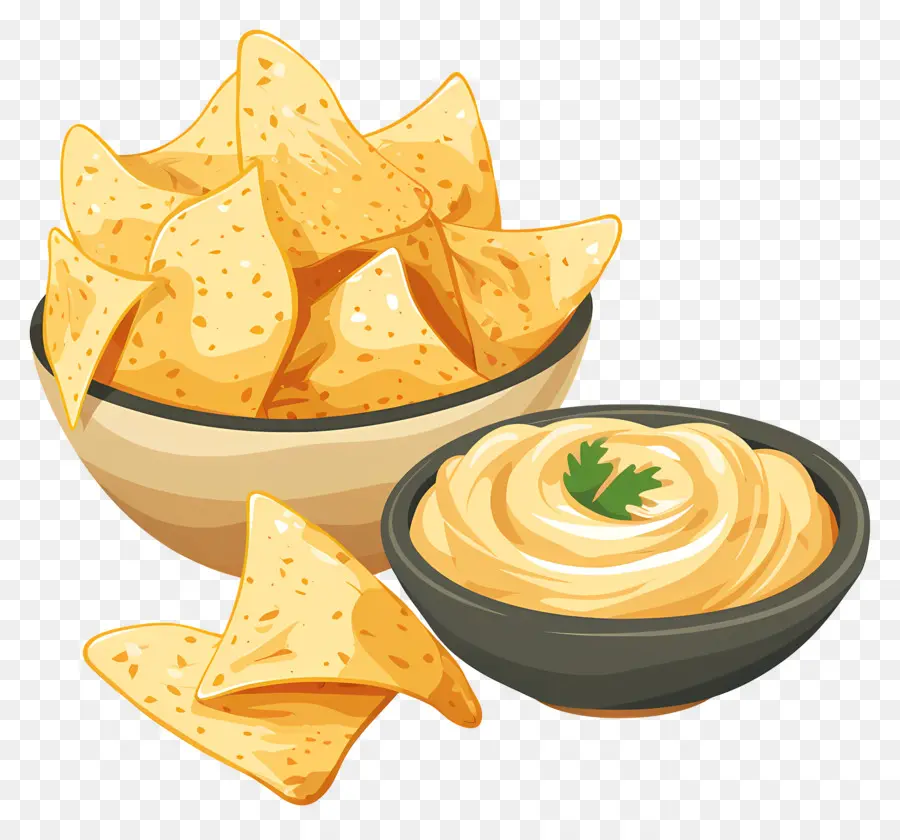 Chips Et Trempette，Nachos PNG