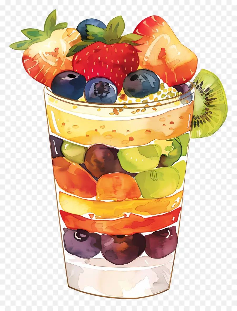 Fruit Parfait，Fruit De Dessert PNG