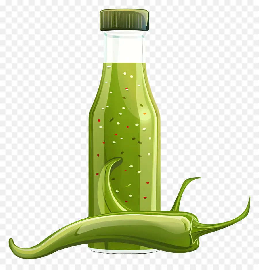 Sauce Au Piment Vert，Sauce Verte PNG