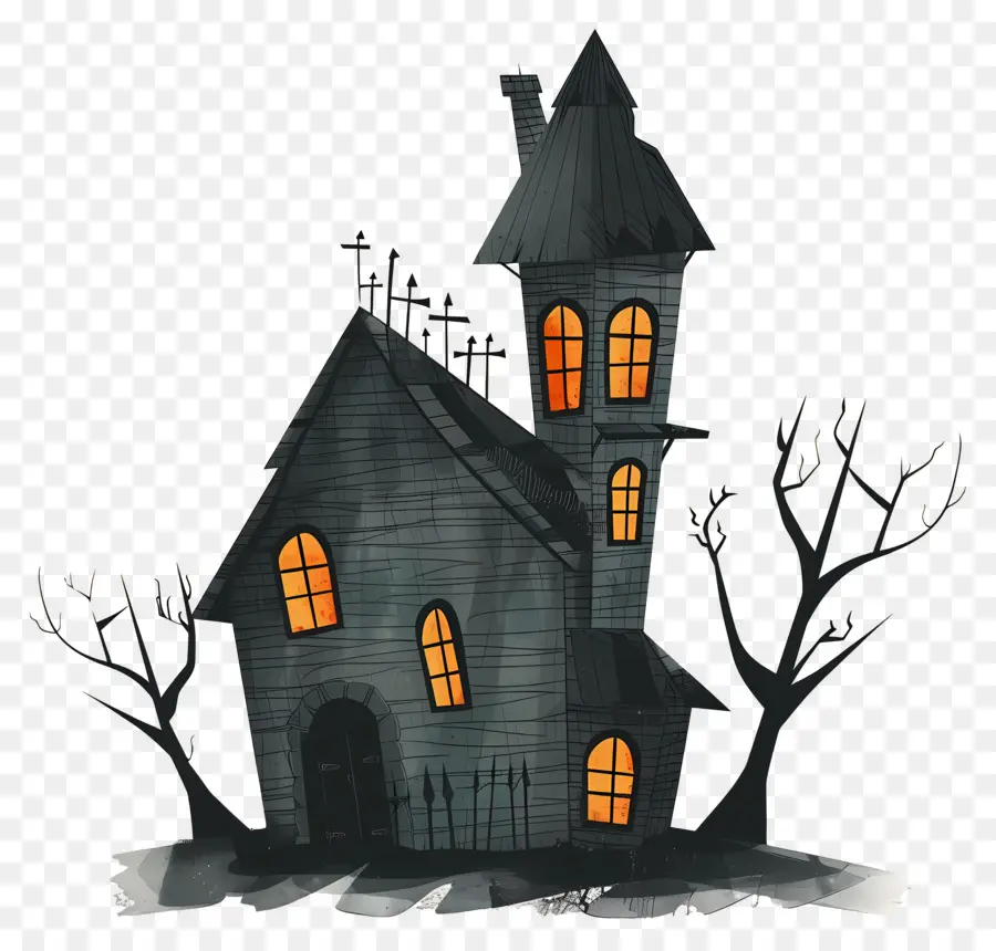 Maison Hantée，Halloween PNG