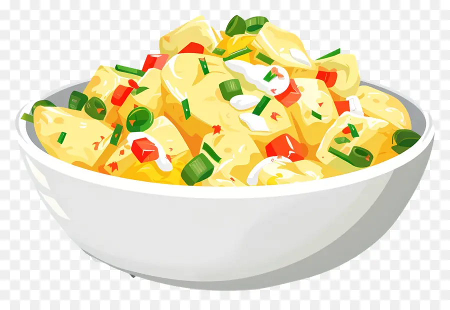Salade De Pommes De Terre，Bol De Nourriture PNG