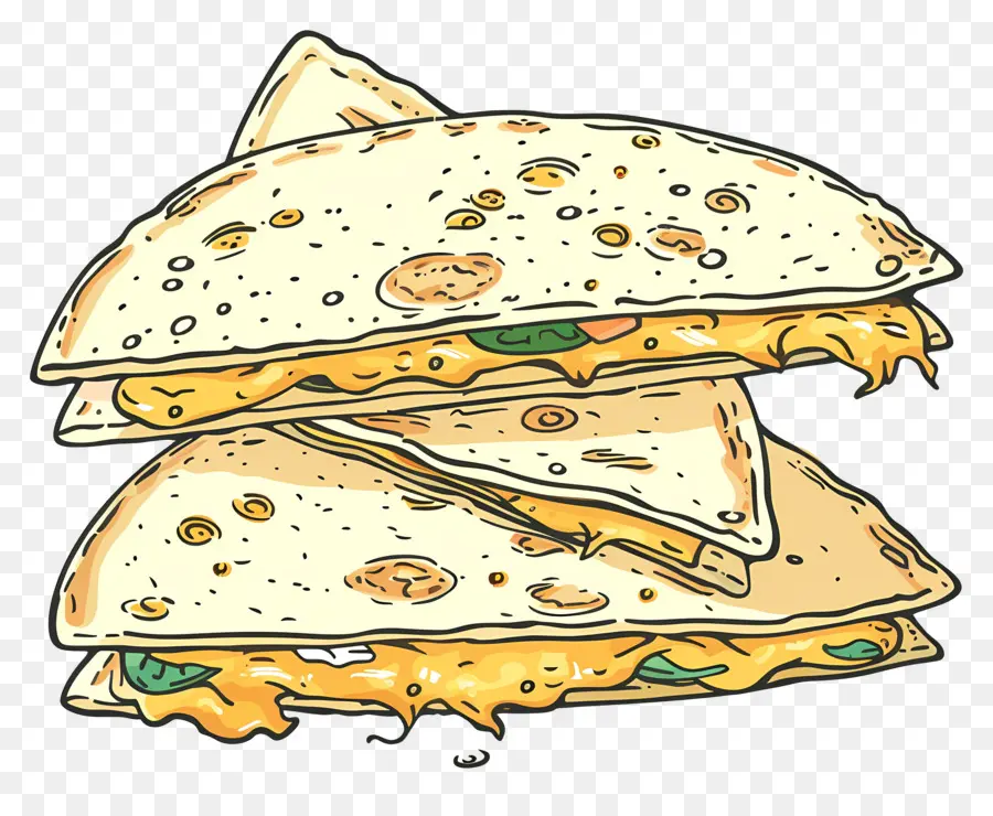 Quesadilla，Fromage Quesadilla PNG