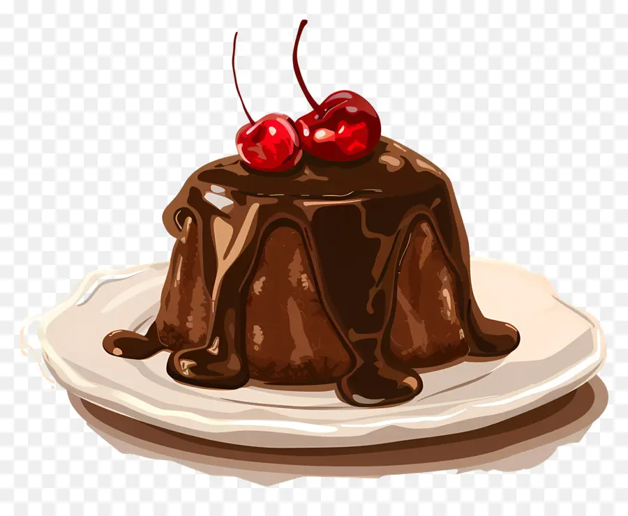 Gâteau De Lave，Gâteau Au Chocolat PNG