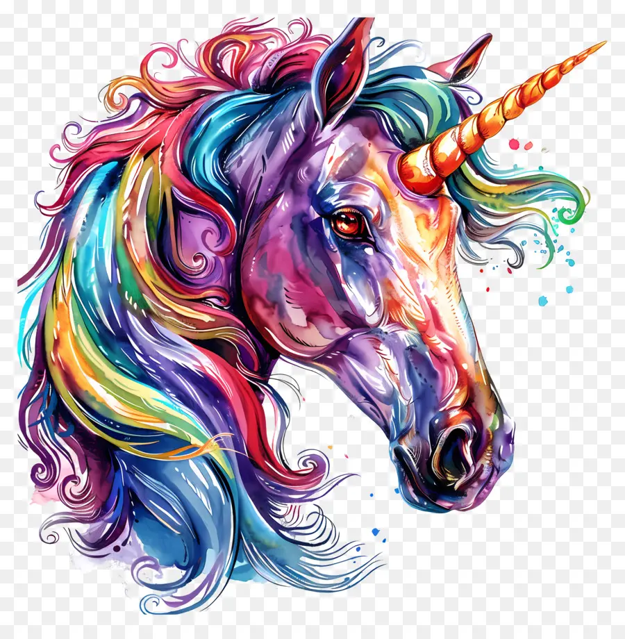 Licorne，Arc En Ciel PNG