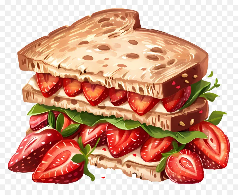 Sandwich Aux Fraises，Fruit PNG