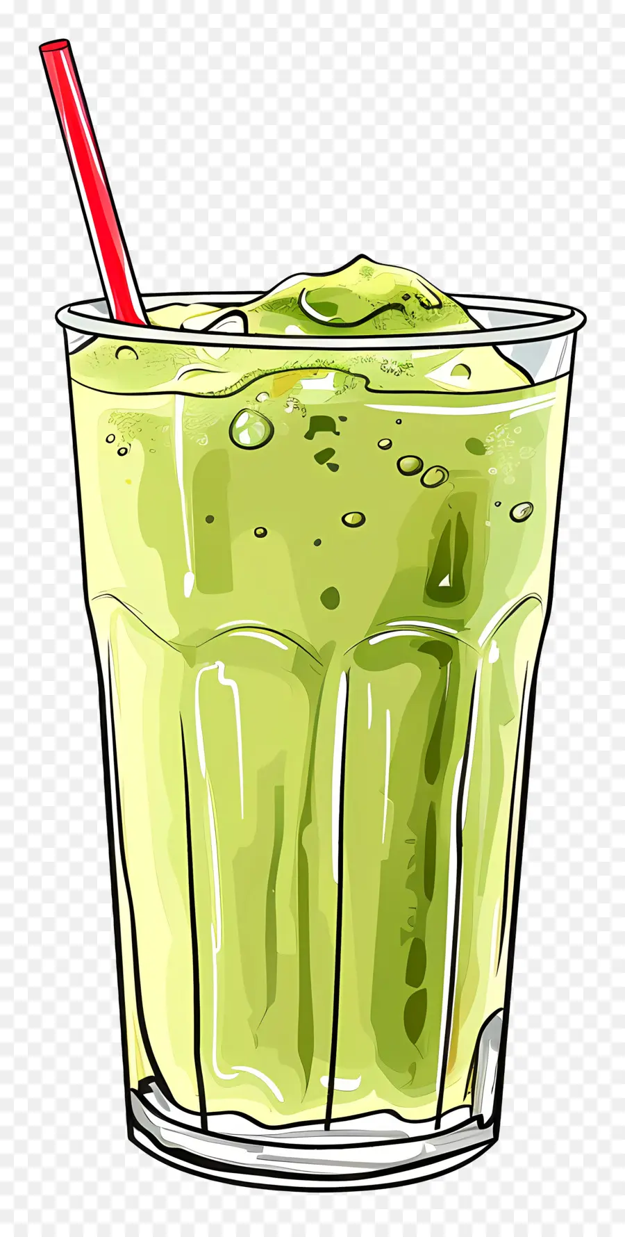 Boisson Au Matcha，Boisson Verte PNG