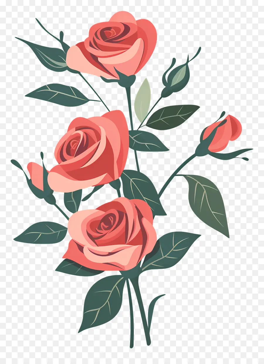 Bouquet De Roses，Rose PNG