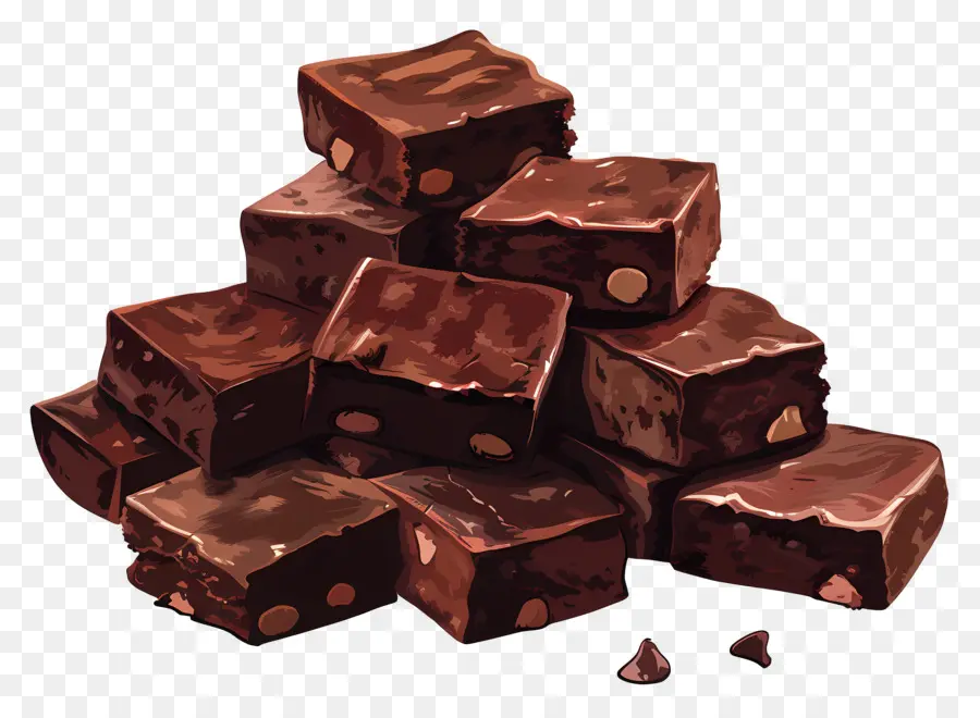Brownies，Les Barres De Chocolat PNG