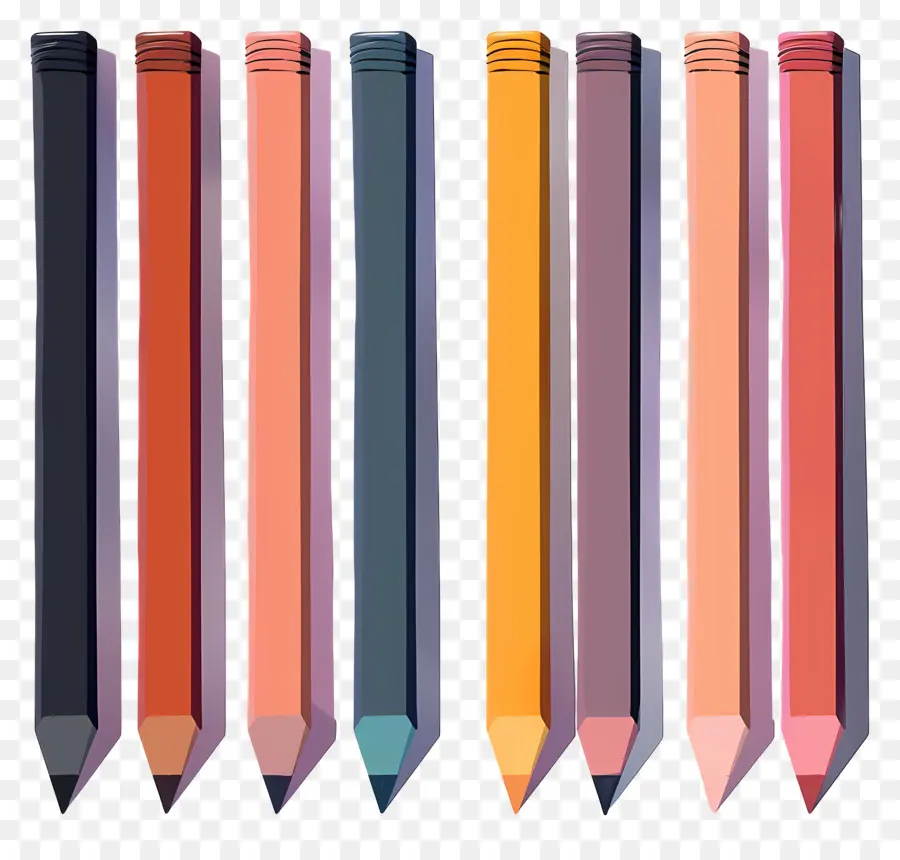 Crayons，Coloré PNG