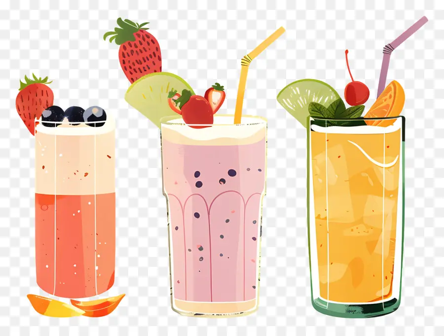 Smoothies，Boissons Mélangées PNG