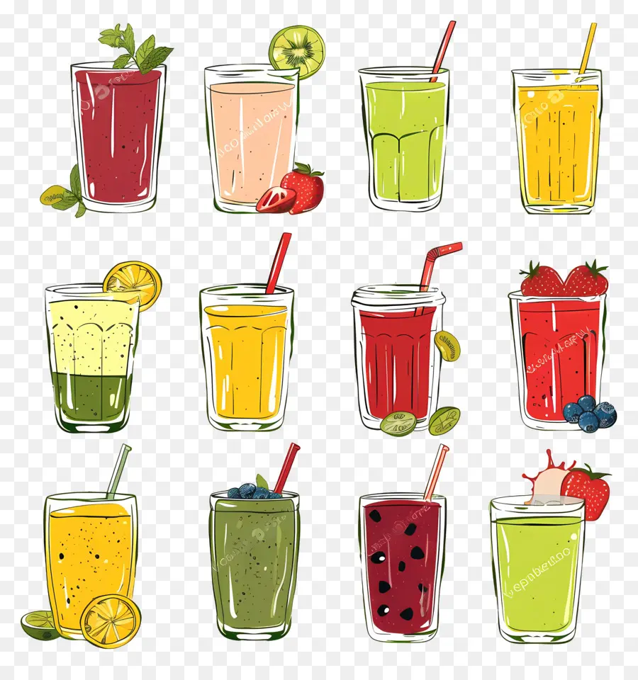 Smoothies，Jus De Fruits PNG