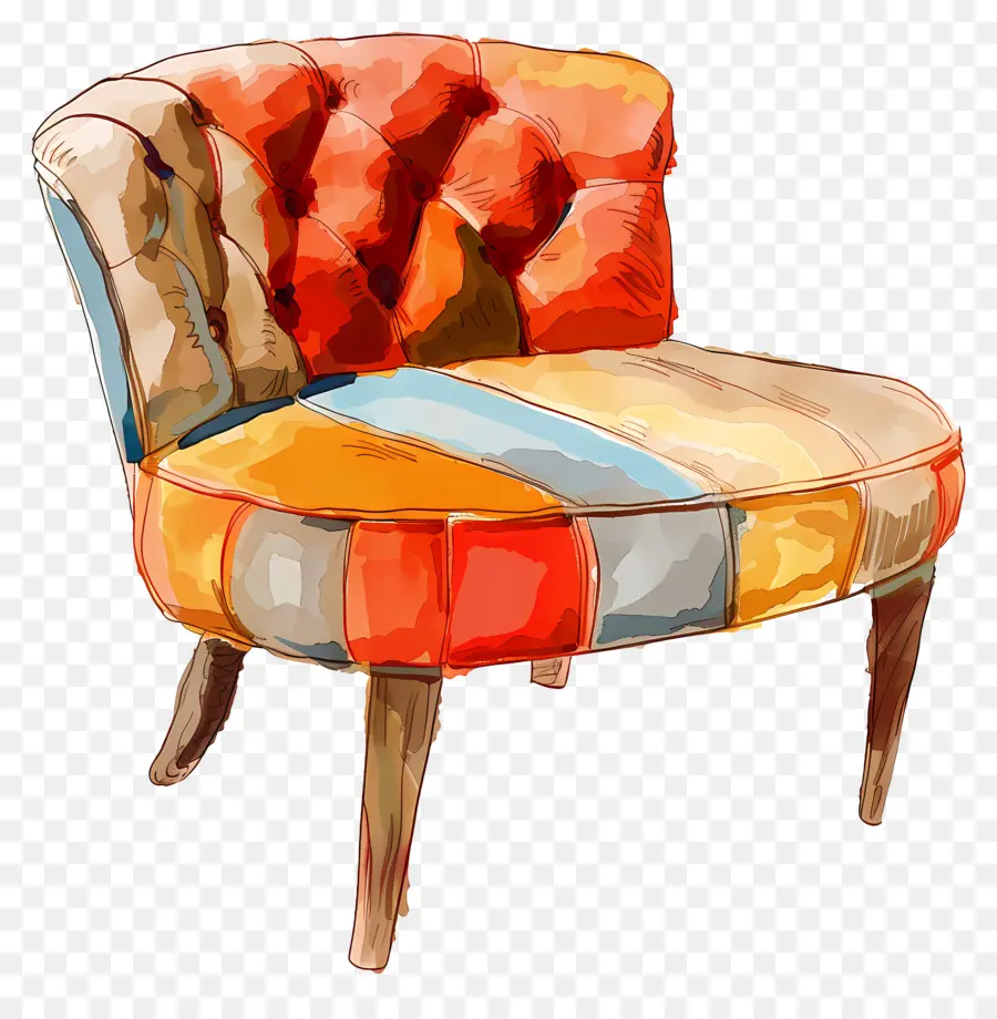 Chaise De Banquette，Fauteuil Coloré PNG