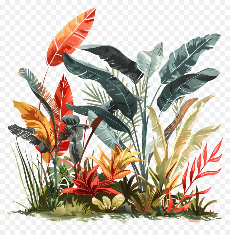 Jungle De Plantes，Plantes Tropicales PNG