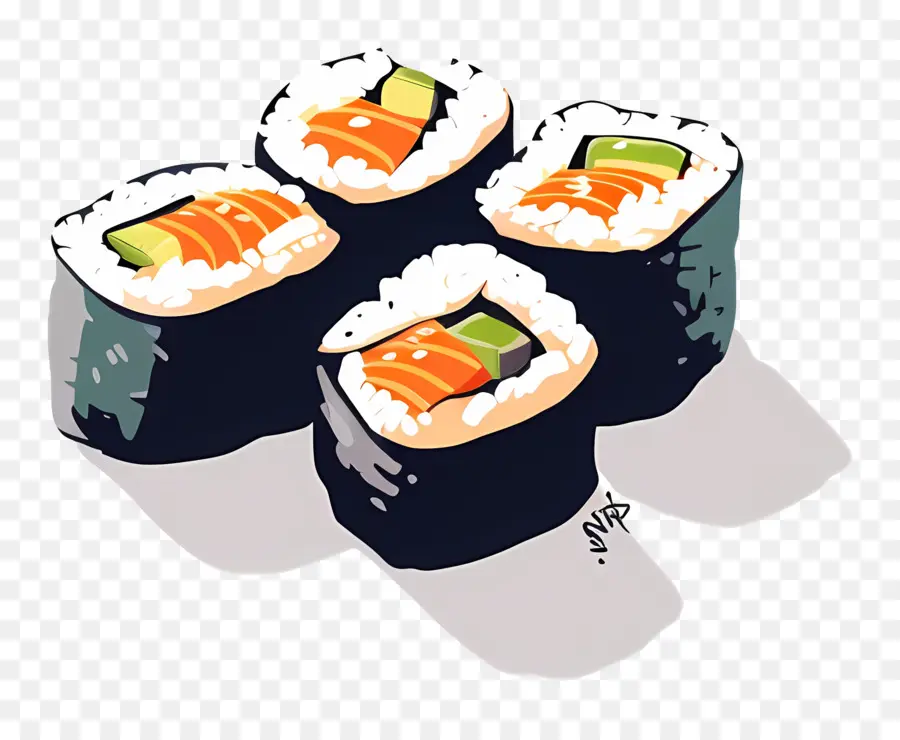 Sushi，Les Rouleaux De Sushi PNG