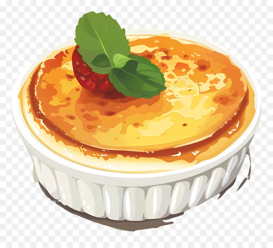 Crème Brûlée，Dessert PNG