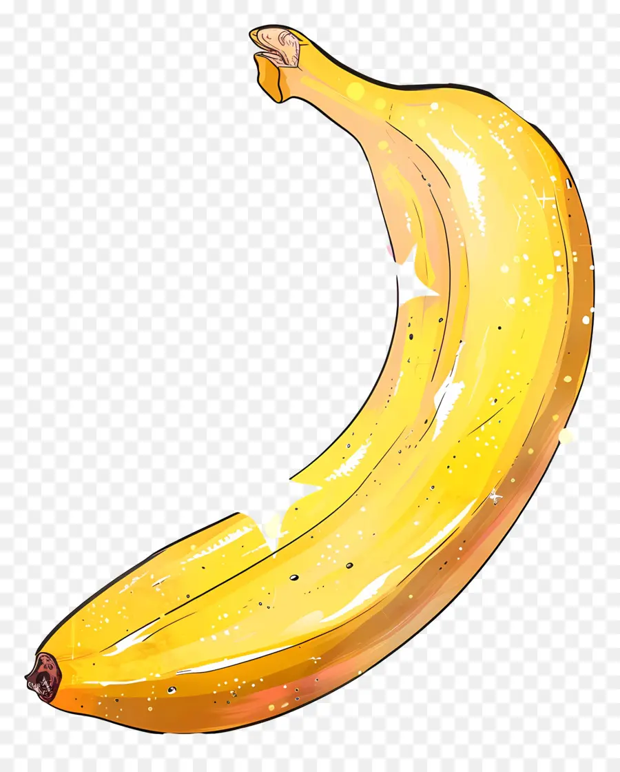 Dessin Animé De La Banane，Banane Mûre PNG