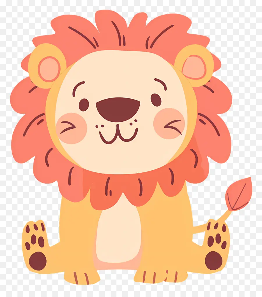 Lion Griffonnage，Lion Mignon PNG