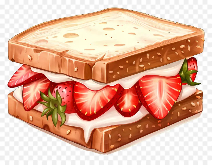 Sandwich Aux Fraises，Fruit PNG