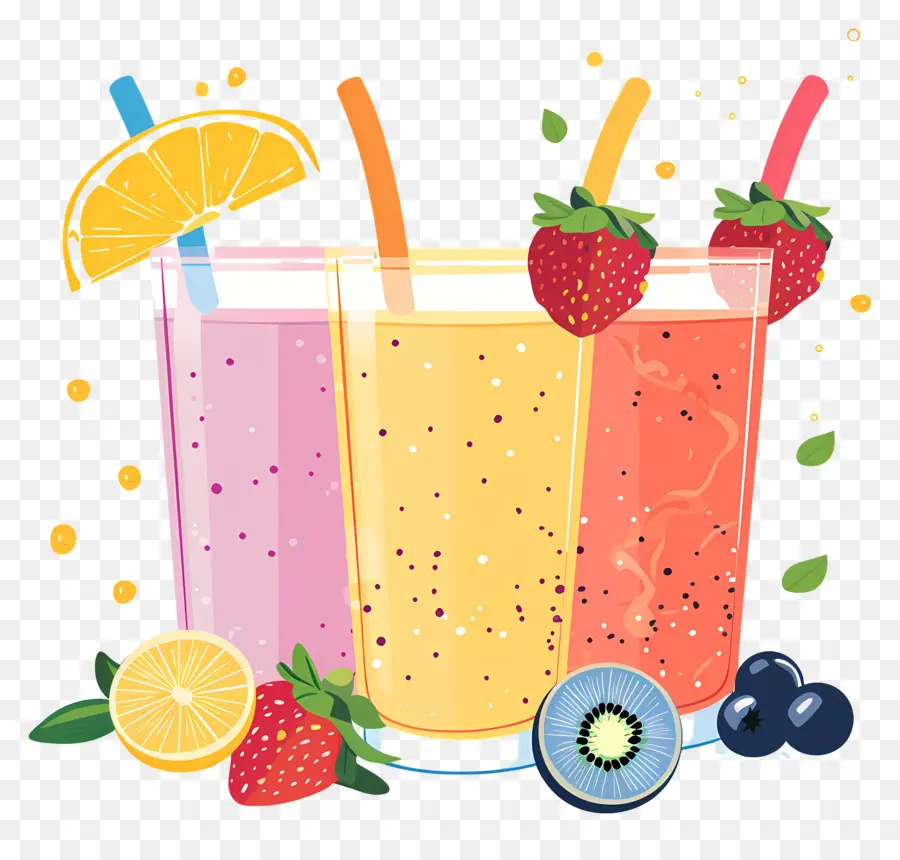 Smoothies，Boisson Aux Fruits PNG