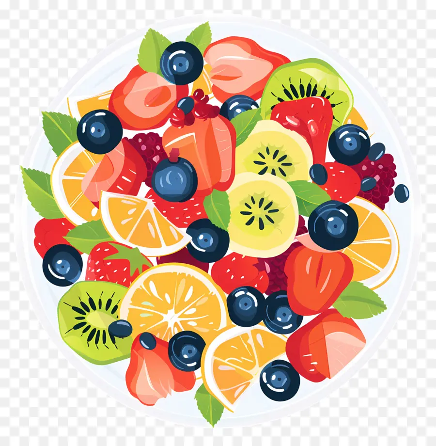 Salade De Fruits，Assiette De Fruits PNG