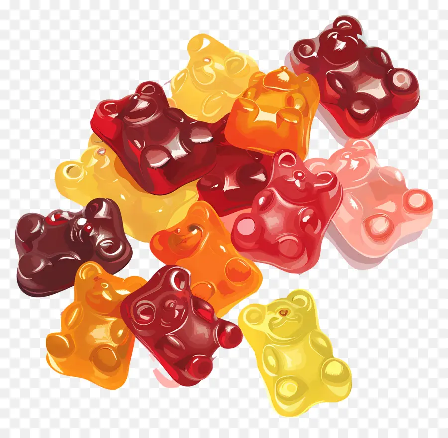 Les Oursons De Gélatine，Jelly Bears PNG