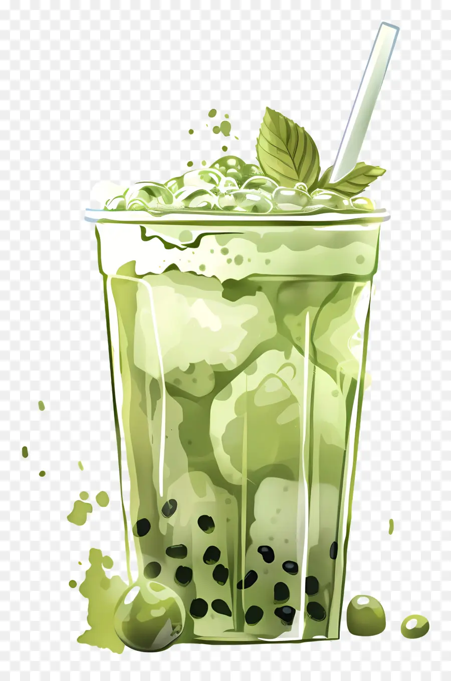 Thé Aux Perles Matcha，Thé Aux Bulles PNG