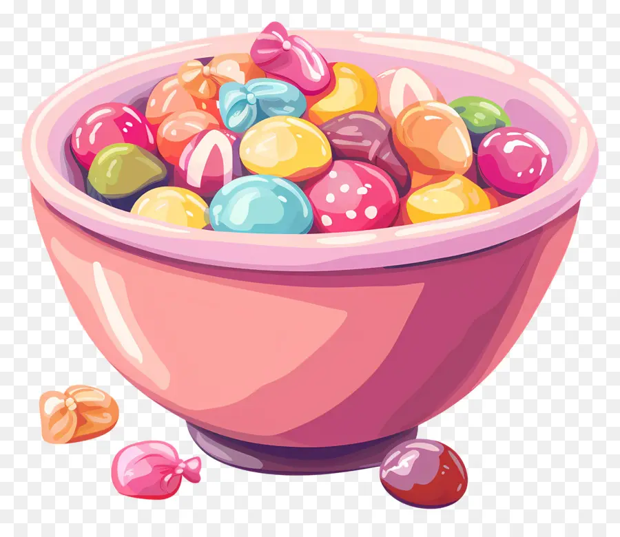 Bol De Bonbons，Bonbons Colorés PNG