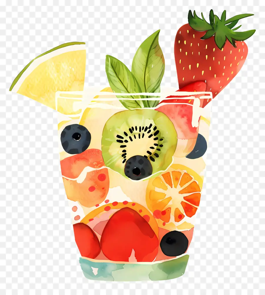 Parfait Aux Fruits，Smoothies PNG