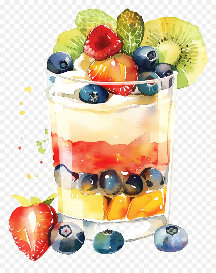 Parfait Aux Fruits，Parfaits Aux Fruits PNG