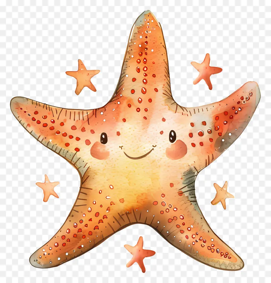 Étoile De Mer，Étoile De Mer Souriante PNG