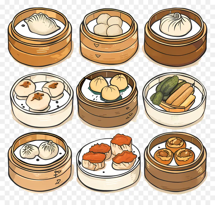 Dim Sum，Chinois PNG