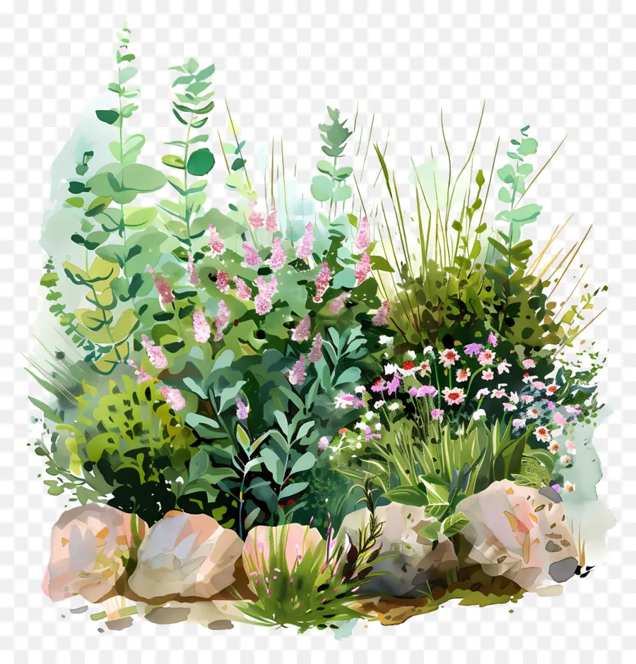 Jardin D'herbes Aromatiques，Jardin PNG