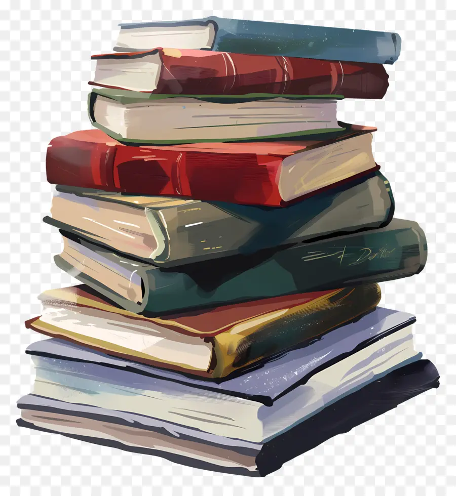 Pile De Livres，Papiers PNG