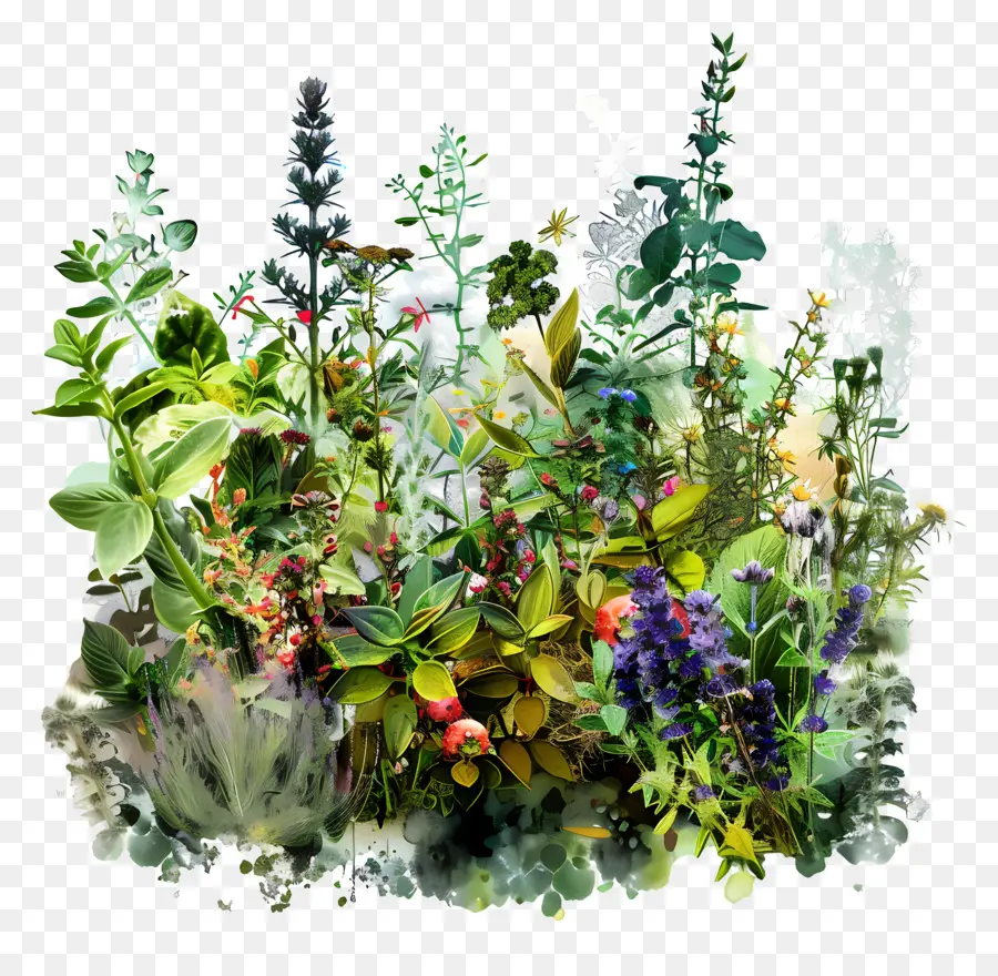 Jardin D'herbes Aromatiques，Jardin PNG