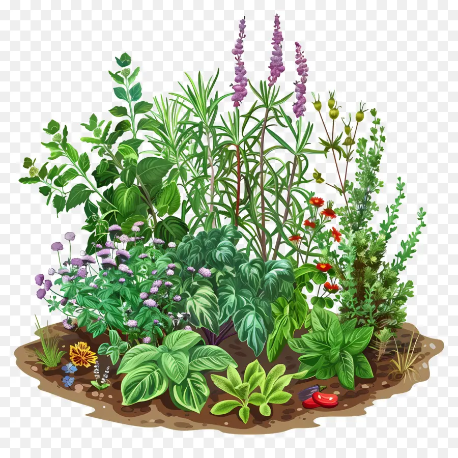 Jardin D'herbes Aromatiques，Thym PNG