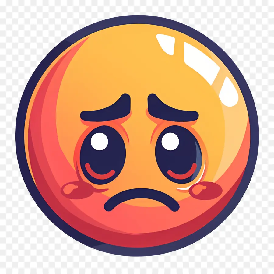 Visage Triste，Emoji Triste PNG