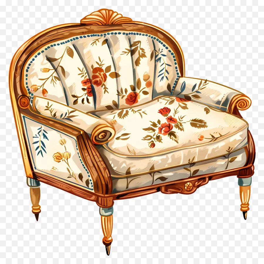 Chaise De Banquette，Vintage Chaise PNG