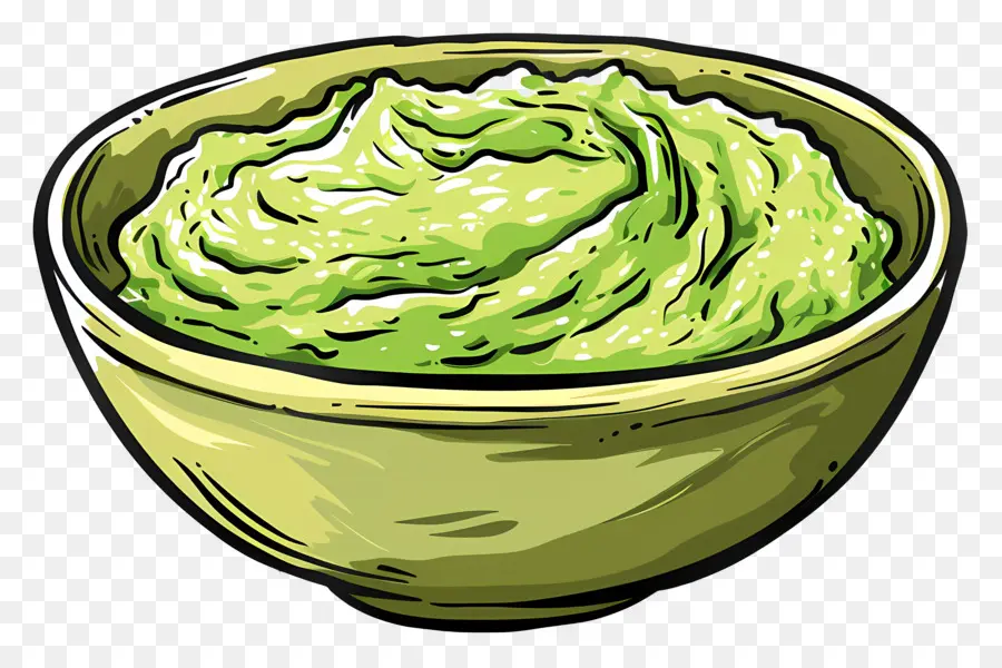 Guacamole，Trempette Verte PNG